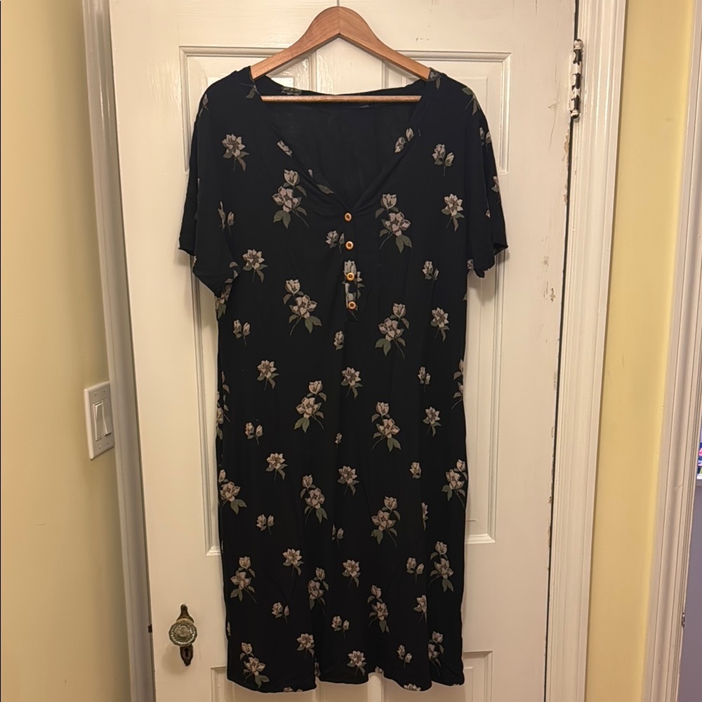 Kyte BABY midnight magnolia Midi Dress